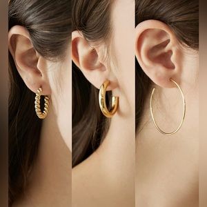 Set of 3 Pairs Earrings